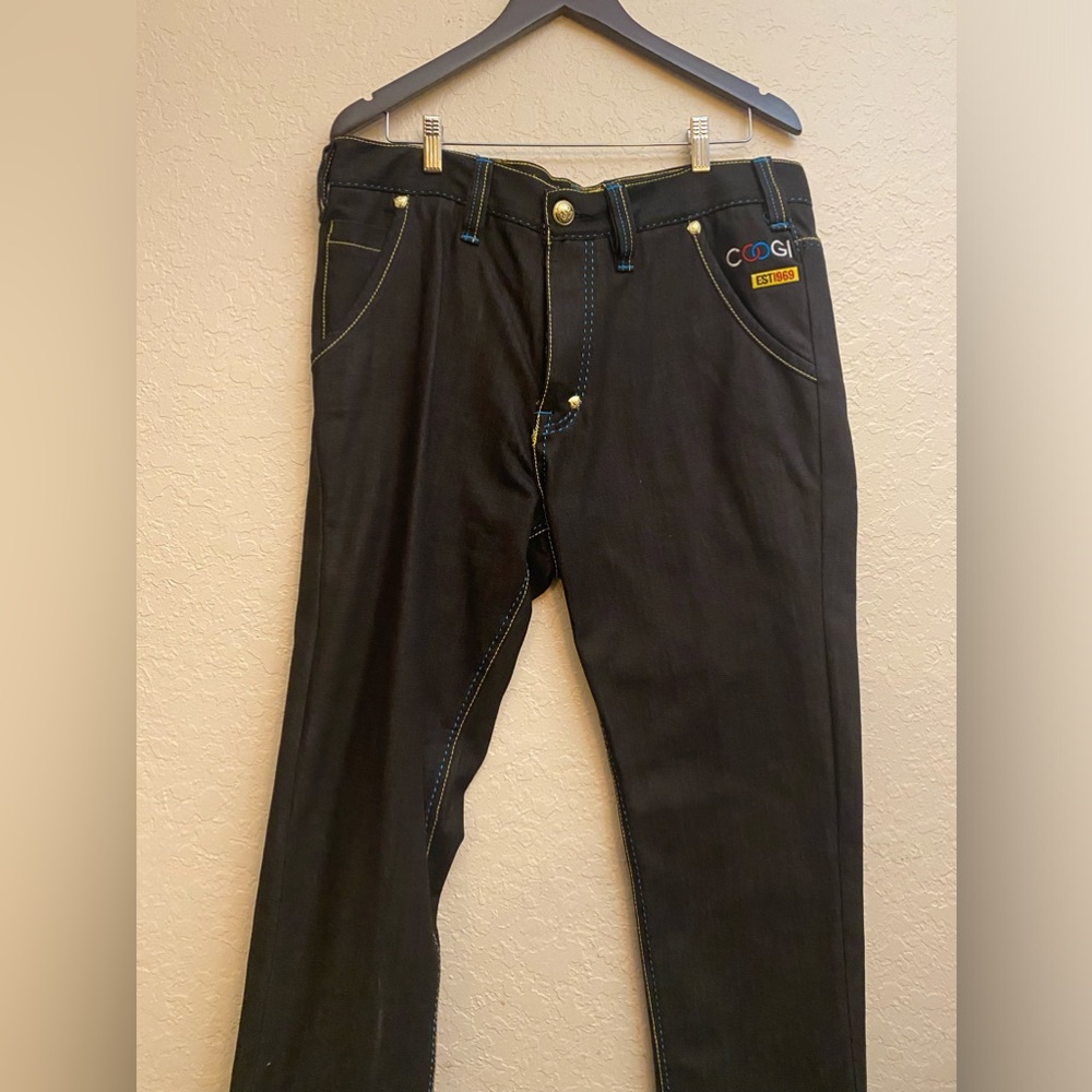 Coogi Men’s Jeans, W36 L34, Black
